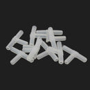 10 Pcs Tee Connector Aquarium Oxygen Pipe Hose Tube Joiner Air Fuel Fitting YQT
