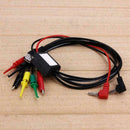 Power Supply Test Lead Cable Kit 2 Alligator Clip 2 Plug Kit Hook Banana F4G6