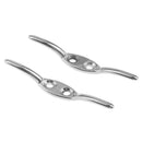 2Pcs/set Stainless Steel Rope Cleat Deck Mooring Marine Line Flag Anchor