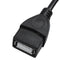 USB 2.0 Female to Mini USB Male Cable Adapter (Black, 15cm) A6R3