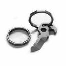 Titanium Alloy Carabiner Hanging Buckle Key Ring Quickdraw Kit*` Keychain E P7L3