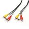 1.5m 3 RCA Composite Male to Male Audio Video AV Cable for DVD TV -Q