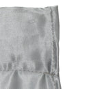 Rod Pocket Satin Window Curtains Blackout Shade Curtains  200x250cm Grey