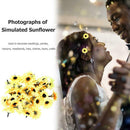 100pcs Artificial Small Silk Sunflowers Handmade Wedding Decor Wreath Craft