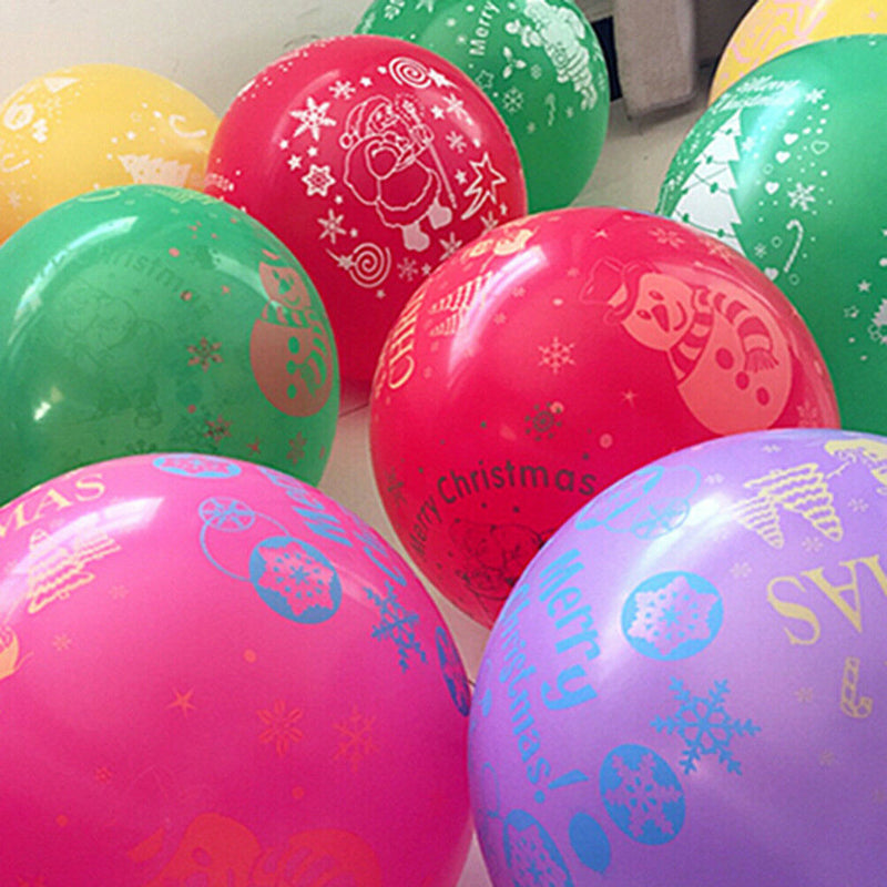10pcs 12inch Latex Printed Balloon Celebration Party Wedding Birthday Kids LJ