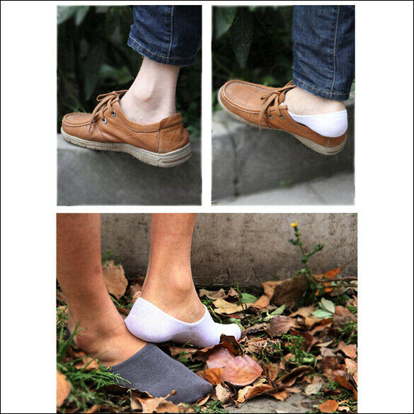 Nonslip Bamboo Fiber Socks Cotton Ankle Boat Low-cut White  #gib