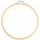 Embroidery Circle Set Hoops Cross Hoop Ring Wooden Round Adjustable Bamboo