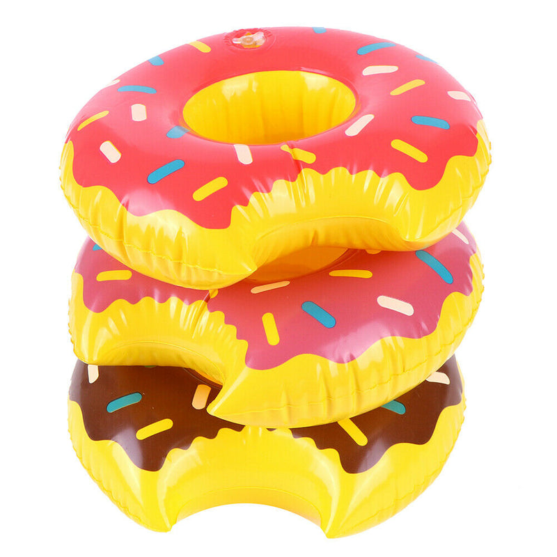 3pcs/lot Outdoor Donuts Inflatable cup holder Swimming Pool Party Decoration JR