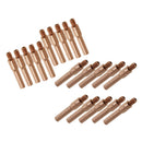 20pcs 45mm Contact Nozzle Tip for MAG/MIG Shielded Welder Fit 1.2mm+1.4mm