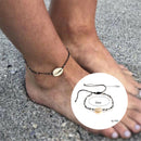 Women Cowrie Bead Shell Ankle Bracelet Shell Bohemian Foot Jewelry Beach Summer