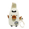Cartoon Chicken Canvas Chest Bags Women Crossbody Shoulder Bags (White)
