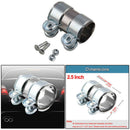 2.5 inch Car Stainless Steel Turbo Exhaust Downpipe Muffler Pipe Band Cla HOQ