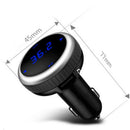 Bluetooth 4.2 car kit FM transmitter wireless radio adapter TF Slot USB charger_