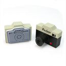Novelty Korean 2Pcs Gray Camera Wood Wooden Rubber Stamp Diary Decor Craft New