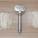 Stainless Steel Rustproof Ravioli Cutter Double Pastry Wheel Restaurant Knives