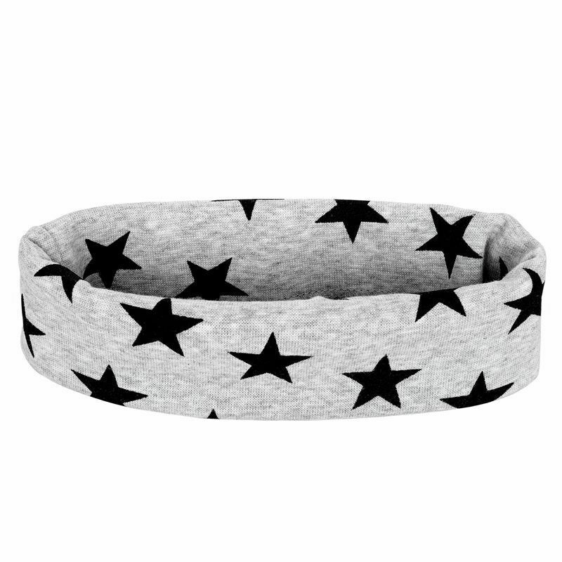 Kids Boys Girls 3Pcs Set Stars Prints O-Ring Scarf Neckerchief+Cute Beanies V5D5