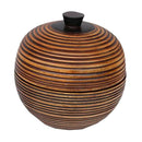 Tea Canister Wooden Tea Box Home Kitchen Jewelry Accs Organizer Pot 14x16cm