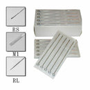 100X Sterile Tattoo Needles Body Art Mix Sizes 5/7/9 RL RS M1 3RL Disp OZX
