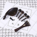 7pcs/set Ebony Chinrest Tailpiece Endpin Pegs Violin DIY Parts Accessories