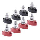 8pcs Red & Black Junction Block Power Post Insulated Terminal Stud 6mm