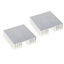 2 Pack 100*33*100mm Cooling Fin, Aluminum Heat Sink Radiator for CPU RAM IC LED