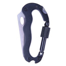 5 in 1 EDC Outdoor Multi Function Climbing ToolCarabiner Hook Gear Buckle A