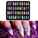 48 Color Nail Jewelry Glass Bottle No Fading Natural Slime DIY Filler Supplies