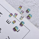 24Pcs Acrylic false french nail full finger nail tips art cover manicu%!