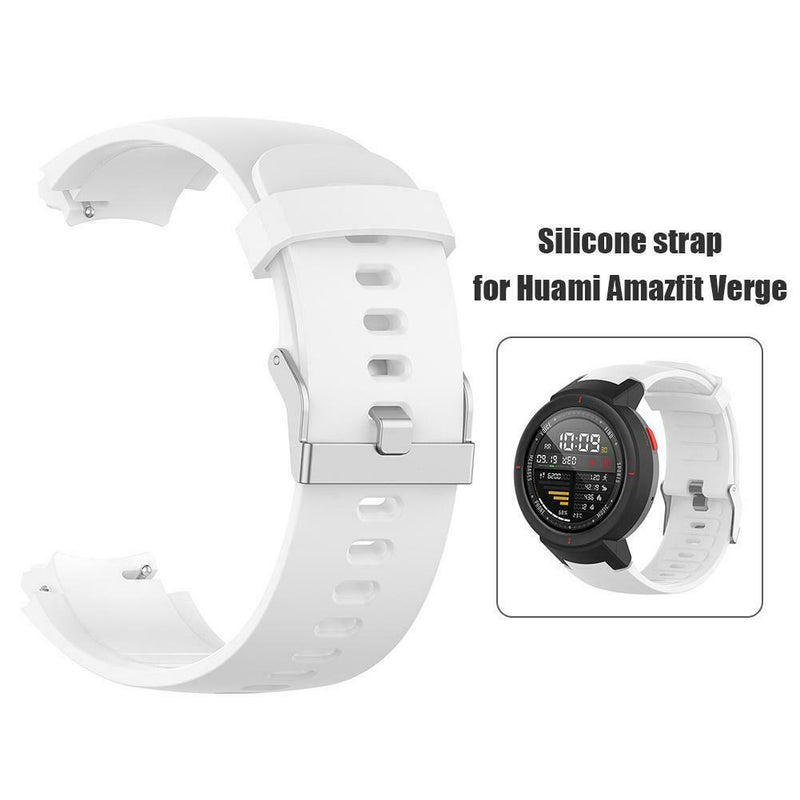 For Amazfi Verge Soft Silicone Adjustable Bands Bracelet Sport Wrist Strap Belt