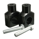 2Pcs Black Universal Motorcycle 25Mm 1 Inch Handlebar Risers Clamp For Harl