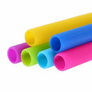 Reusable 6pcs/lot Drinking Straw Food Grade Silicone + 2 Cleaner Brush Set  R7K1