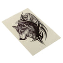Large Wolf Head Waterproof Temporary Removable Tattoo Body Arm Leg Art Stick Gw