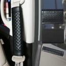 2pcs Car Safety Seat Belt Covers PU Leather Shoulder Protection Pad (Black) A