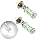 2 x New Car H1 68 SMD LED Xenon Fog Beam Head Light Lamp Bulb 12V White