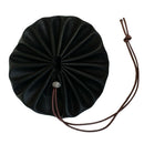 15" Leather Drawstring Tinder Pouch Bushcraft Survival Camp Swim Gift Black