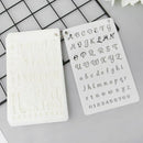 12Pcs Kids Letters Plastic Stencil Template Diary Journal DIY Painting Drawing