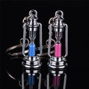 1 pair of novelty metal hourglass keychain couple small jewelry key chain g FT