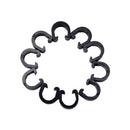 30pcs Black  Bicycle  C-Clips Buckle Hose Brake Gear Cable Housing Guide 3C