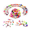 Fashion 50x Ball Belly Button Jewelry Ring Navel Rings Bar Body Piercing