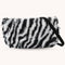 Lady Zebra Pattern Plush Shoulder Handbags Small Purse Tote Street Messenger Bag