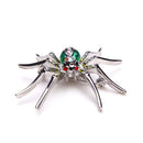 2pcs Widow Spider Brooh Animal Insect Bug Clip Crystal Rhinestone Pin Brooch