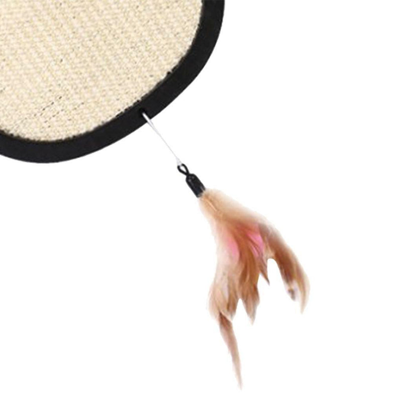 Cute Mouse Shape Cat Kitten Scratch Board Pet Hanging Play Mat Pad With Ball