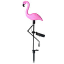 Lawn Lights Outdoor Decorative Stake Lamp LED Solar Pink Flamingo