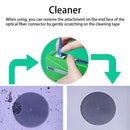 Cassette Mini Portable 500 Times Fiber Optic Cleaning Box Accessories Microfiber