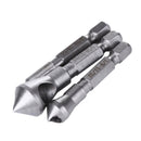 3pcs HSS Titanium Coated Countersink Deburre Drill Bit Metal Steel Wood Tools