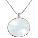 Fashion Utility Monocle Lens Necklace With 5X Magnifier Magnifying Glass Pendant