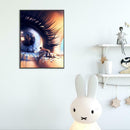 5D DIY Full Drill Diamond Painting Sad Eye Story Cross Stitch Embroidery