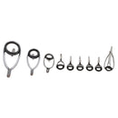 Set of 9 Fishing Rod Guides Tip Rod Guides Tips Parts Rod Building Repair