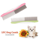 Stainless Steel Teeth Styling Home Dog Comb Single Row Removes Tangles Knots