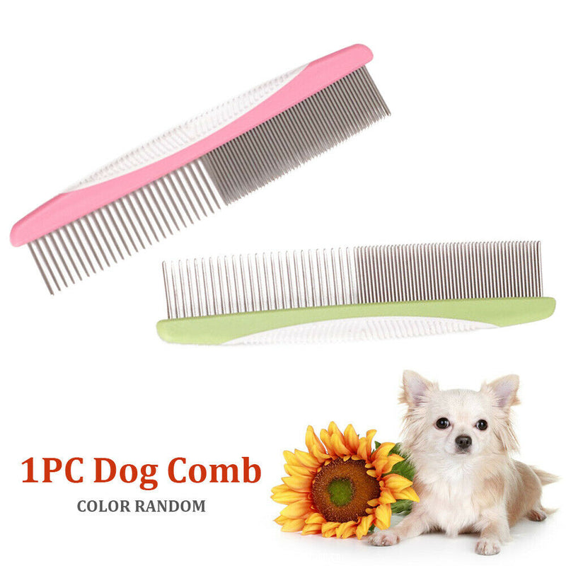 Stainless Steel Teeth Styling Home Dog Comb Single Row Removes Tangles Knots